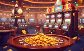 Antarmuka Fishing Arcade tiket jepe dengan ikan animasi dan kontrol penembak pada layar mobile